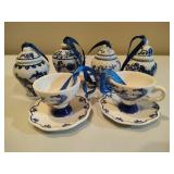 Small Blue & White Ornaments
