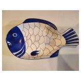 Dansk Arabesque Hand Painted Porcelain Fish