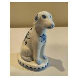 Royal Delft Hand Painted Dog