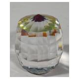 Swarovski Crystal Vitrail Barrel Paperweight