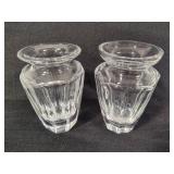 Moser "Eternity" Pair of Small Vases