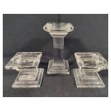 Waterford Crystal Metropolitan Pillar Candle Holders