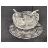 Cambridge Rose Point Mayonaise Set