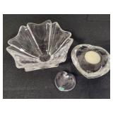 Three Orrefors Crystal Decor Pieces