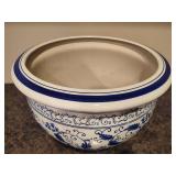 XL Blue & White Planter