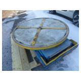 Pneumatic Scissor Lift Pallet Wrapper