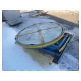 Pneumatic Scissor Lift Pallet Wrapper