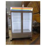 True Glass 2-Door Freezer