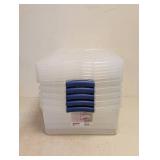 NEW STERILITE 32QT LATCH BOX 5PC