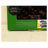 NEW KATE SPADE NEW YORK IPHONE 15 PRO MAX PROTECTIVE CASE BLACK AND BROWN