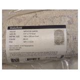 WAKEFIELD AREA OVAL RUG BLUE