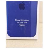 NEW IPHONE 16PRO SILICONE CASE BLUE