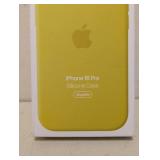NEW IPHONE 16PRO SILICONE CASE YELLOW