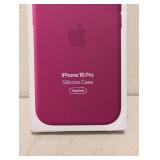 NEW IPHONE 16PRO SILICONE CASE PINK