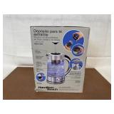 Hamilton Beach Tea Steeping Glass Kettle with Removable Tea Steeper 1.7L