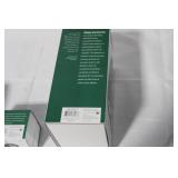 Department 56 Heritage Village Accessories Lot, Red Christmas Sled, Wooden Park Bench, Sisal Pine Trees