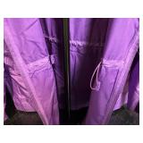 Sport Savvy Purple Hooded Windbreaker Jacket - Size L