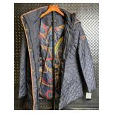 Lauren Ralph Lauren Quilted Hooded Jacket - Style 78823 - Dark Navy - Size M