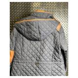 Lauren Ralph Lauren Quilted Hooded Jacket - Style 78823 - Dark Navy - Size M