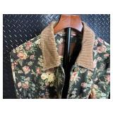 Lauren Jeans Co. RL 1967 Floral Denim Jacket - Size L - Made in Hong Kong