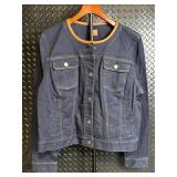 Lauren Ralph Lauren Denim Jacket XL Blue - Button Front & Chest Pockets