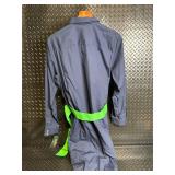 Lauren Ralph Lauren Navy Button-Front Shirt Dress with Neon Belt - Size L