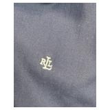 Lauren Ralph Lauren Navy Button-Front Shirt Dress with Neon Belt - Size L