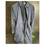 Lauren Ralph Lauren Navy Button-Front Shirt Dress with Neon Belt - Size L