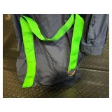 Lauren Ralph Lauren Navy Button-Front Shirt Dress with Neon Belt - Size L