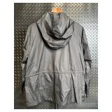 Sport Savvy Hooded Windbreaker Jacket - Black, Size L