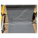 Fluidity Fitness Evolved - Folding Exercise Frame with Wood Barre & Padded Backrest