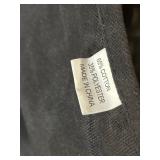 Canvas Work Apron with Zipper Pocket, D-Ring & Front Pockets, Adjustable Straps