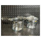 Drexel Clear Glass Jars with Lids - 2-Piece Set - Made in USA