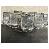 Wrought Iron Tree-Shape Plant Stand with Perforated Square Shelves