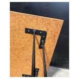 Oak-Veneer Coffee Table with Hairpin Legs - 46in L x 15in W