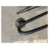 Oak-Veneer Coffee Table with Hairpin Legs - 46in L x 15in W