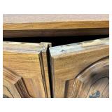 Armoire - Oak Wood, Double Doors, 4-Drawer Interior & Lower Drawer