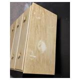 Dresser - Wooden 4-Drawer with Round Knobs - Light Finish