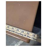 Vintage Brown Wood 5-Drawer Dresser Tall Chest with Round Knob Pulls