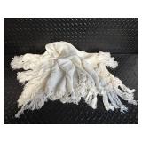 Ideal Plastic Infant Rattle, Baby Shawl & Beaded Toy - Vintage Nursery Lot