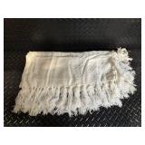 Ideal Plastic Infant Rattle, Baby Shawl & Beaded Toy - Vintage Nursery Lot