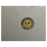 Vintage Filigree Metal Vanity Organizer Set with Floral Glass Boxes