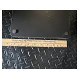 Vintage Filigree Metal Vanity Organizer Set with Floral Glass Boxes