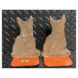 Ornawood German Shepherd Bookends - Vintage USA-Made Pair