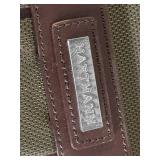 Hartmann Garment Bag Olive Canvas with Leather Trim