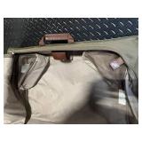 Hartmann Garment Bag Olive Canvas with Leather Trim