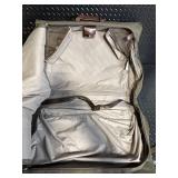 Hartmann Garment Bag Olive Canvas with Leather Trim
