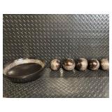 Decorative Home Decor Set - Patterned Frames, Vases, Plant Arrangements & Bowls