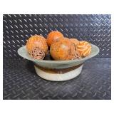 Decorative Home Decor Set - Patterned Frames, Vases, Plant Arrangements & Bowls