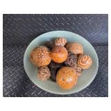 Decorative Home Decor Set - Patterned Frames, Vases, Plant Arrangements & Bowls